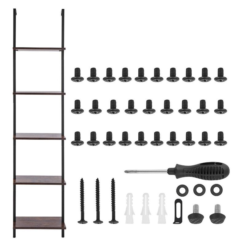 Industrial Tier For Pipe Shelf Bedroom WallMount 5 Square 15.6x11.8in_voghion.com