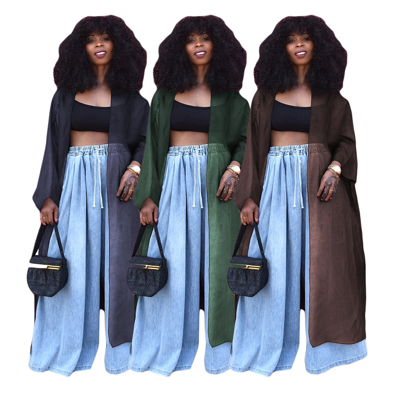 DY6919 Women's New Fashionable Elegant Mesh Transparent Versatile Long Loose Cardigan Jacket_voghion.com