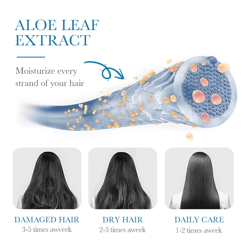 SADOER Aloe Anti-Schuppen-Reparatur-Shampoo verbessert glattes und natürliches Haar_voghion.com