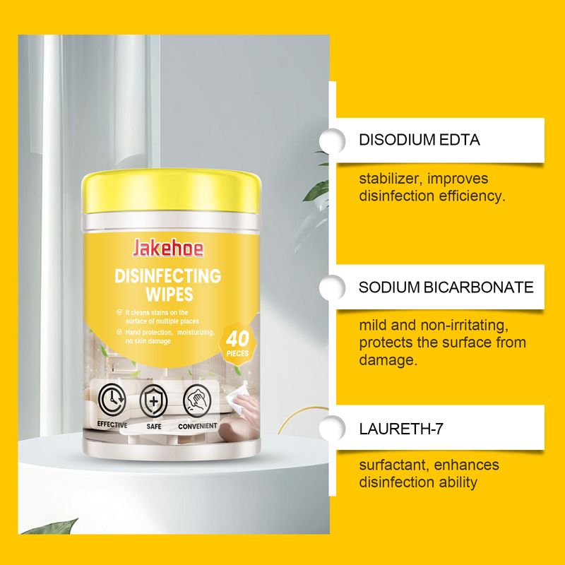 Jakehoe Multi-Surface Cleaning Wipes For Household Kitchen Surfaces Multi-Purpose Household Decontamination Cleaning Wipes_voghion.com