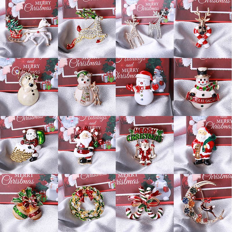 Broche goutte d'huile en alliage incrusté de diamants, faite main._voghion.com