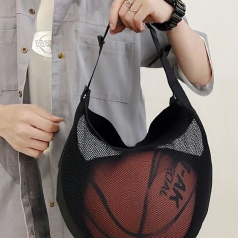 Zaino sportivo - Borsa portaoggetti capiente per basket e football con tasca a rete (tracolla regolabile, per bambini e studenti)_voghion.com