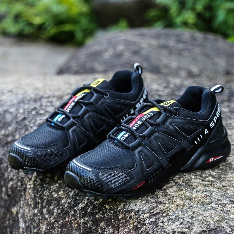 Zapatillas de running de malla transpirable para hombre, talla grande, antideslizantes, para deportes al aire libre y viajes, para cross country y uso informal._voghion.com