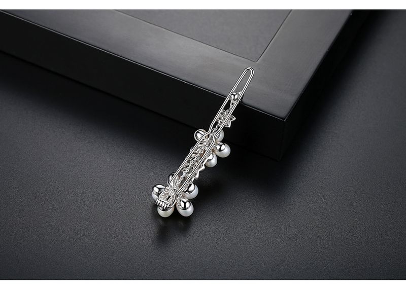 Women's Jewelry Pearl Hair Clip With AAA Freshwater Pearls And Zircon Flower Design, Elegant Hair Accessories For Women Clip Side Clip_voghion.com