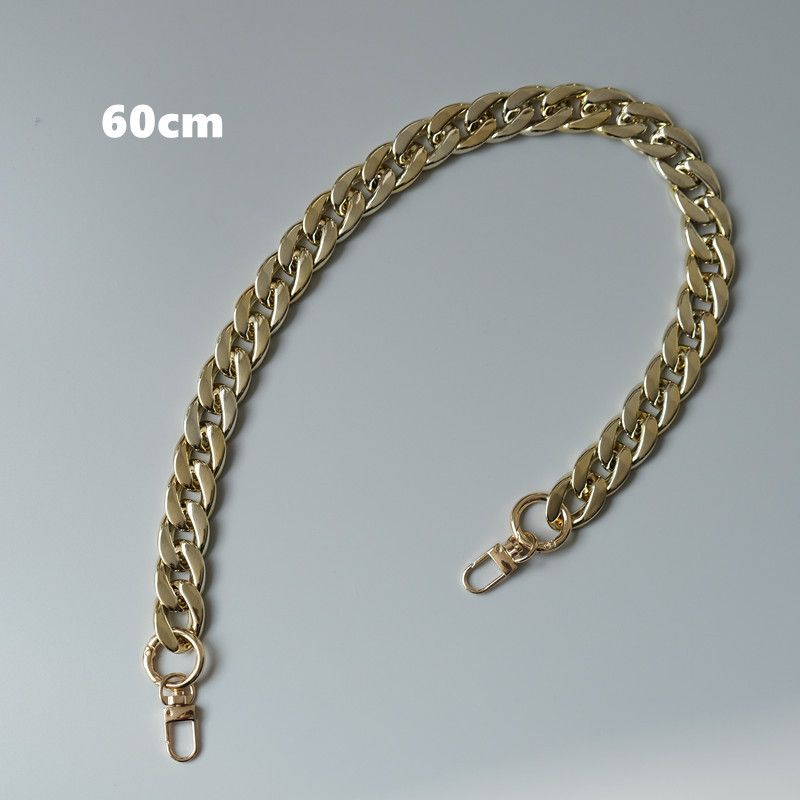 Influencer Stesso Stile Oro Versatile Spessa Moda Borsa a Spalla Borsa da Ascella Catena Tracolla_voghion.com
