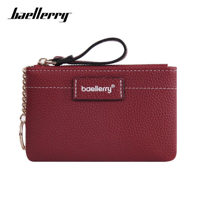 New Baellerry Women's Purse Lychee Pattern Portable Key Wallet Zipper Mini Small Coin Bag_voghion.com