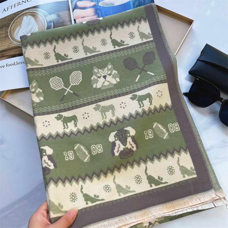 Nuova sciarpa dal temperamento versatile di nicchia femminile in cashmere personalizzata autunno e inverno per coppie calde_voghion.com