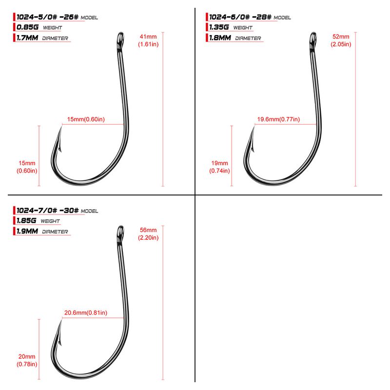 Marke PRO BEROS Angelausrüstung Stacheldraht Maruyo 100 Stück/Packung Groß High Carbon Stahl Einzelhaken_voghion.com