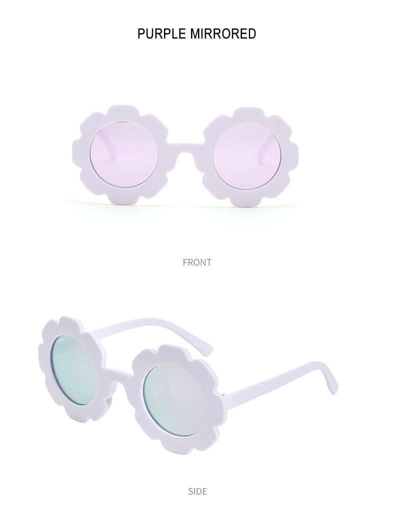 New Arrivals New Sun Flower Round Cute kids sunglasses UV400 for Boy girls toddler Lovely baby sun glasses Children Oculos de sol_voghion.com