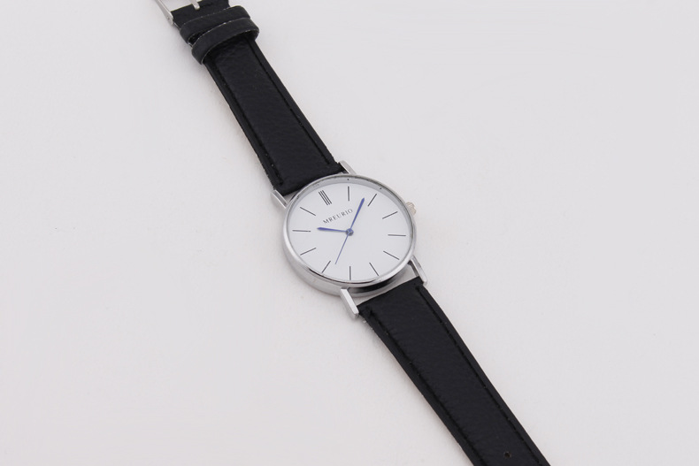 Nordic minimalist fashionable large dial men and women, car strap watch for students_voghion.com