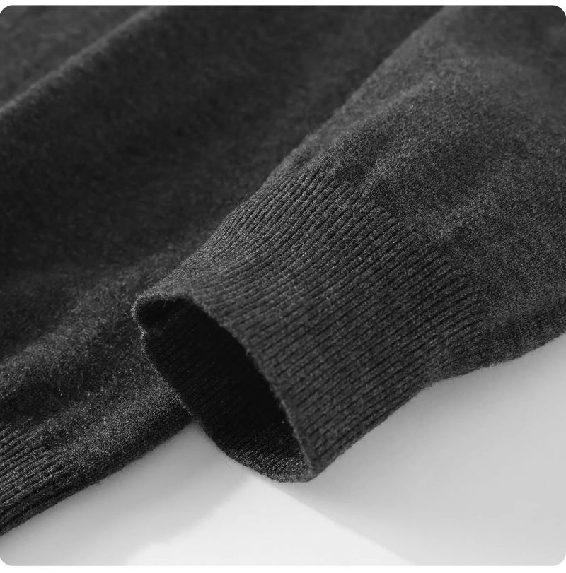 Men's Slim Fit Half-Zip Knit Sweater With Stand Collar - Soft Wool Blend Pullover For Casual & Office Wear_voghion.com