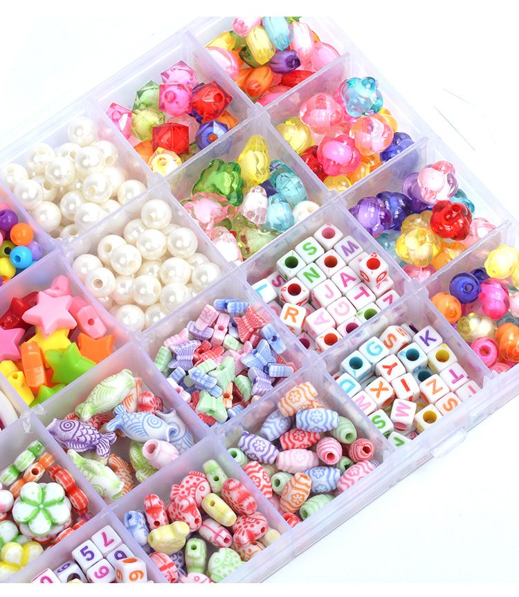Jouets pour enfants en perles, 32 grilles, bracelet de perles fait main, jouets éducatifs pour filles, perles de correction d'amblyopie_voghion.com