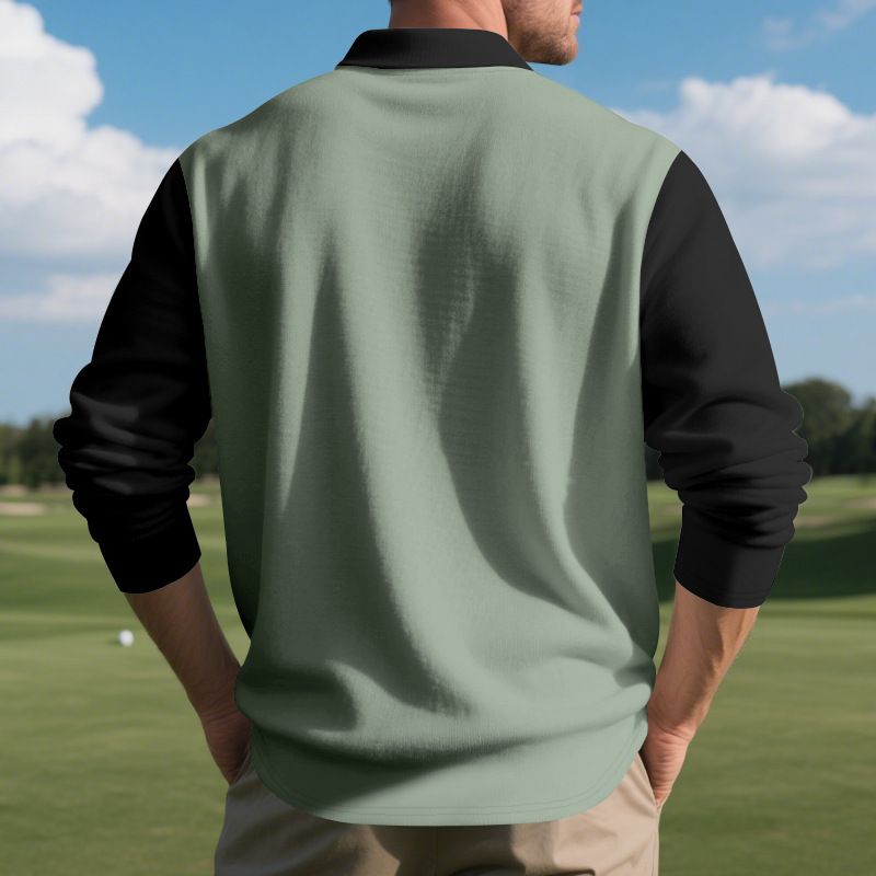 Men's Color Block Pullover Sweatshirt - Lightweight Fall Knit Hoodie For Casual & Sporty Look | Comfortable Polyester Blend | S-XXXL_voghion.com
