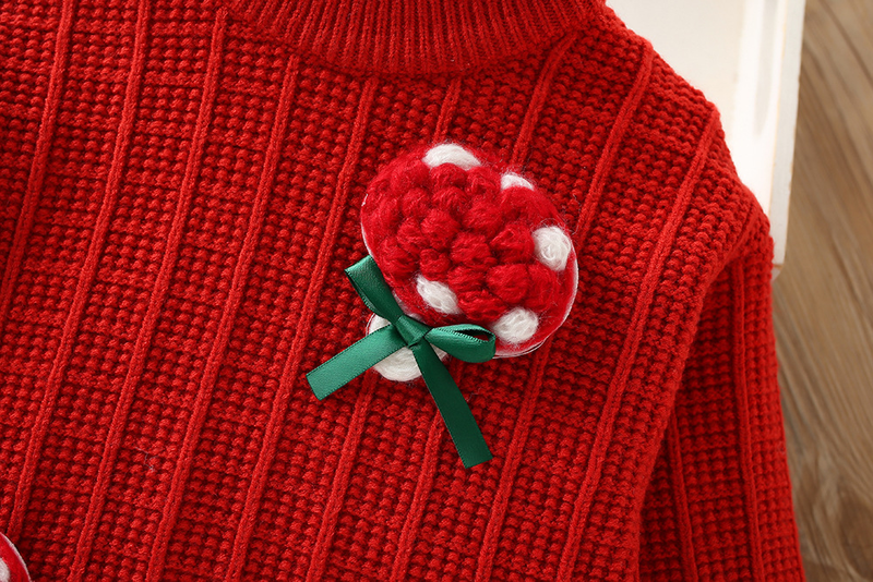 Mädchen Pullover 2023 Herbst/Winter Neue Modische Mädchen Baby Candy Wolle Pullover kinder Zwei Stück Set_voghion.com