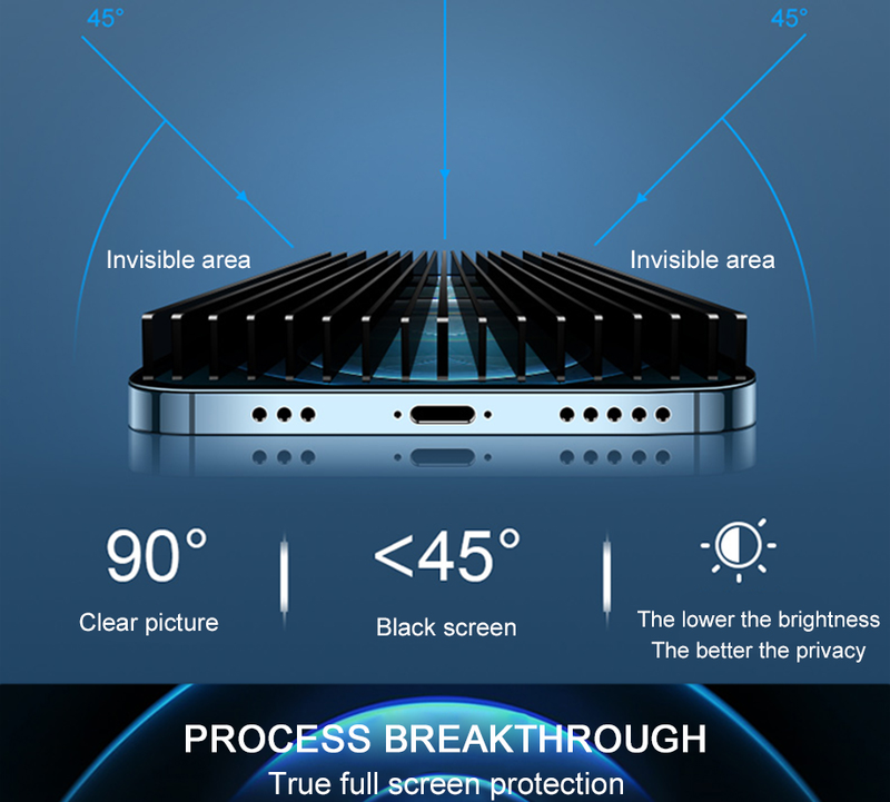 Protecteurs d'écran de confidentialité pour iPhone 12 11 13 Pro Max Mini, trempé Anti-espion pour iPhone XS MAX X SE 6 14 7 8 Plus_voghion.com