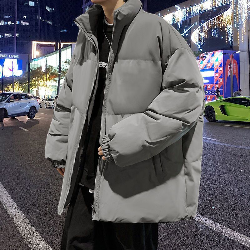 Cotone uomo inverno 2023 nuovo marchio alla moda coppia pane sciolto giovane giacca di cotone collo in piedi cappotto uomo 12_voghion.com