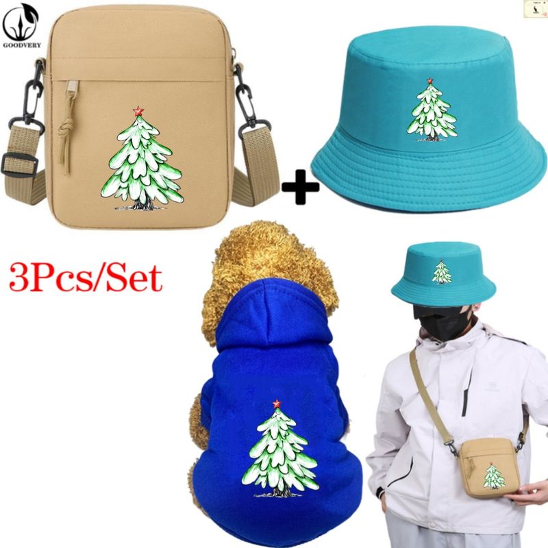 3-teiliges Set mit Taschenmütze mit Tier-Känguru-Muster und lila Sternen, weicher und warmer, bequemer Taschenhut für den Winter, geeignet für Reisen mit Haustieren im Freien, langlebige Haustierausrüstung_voghion.com