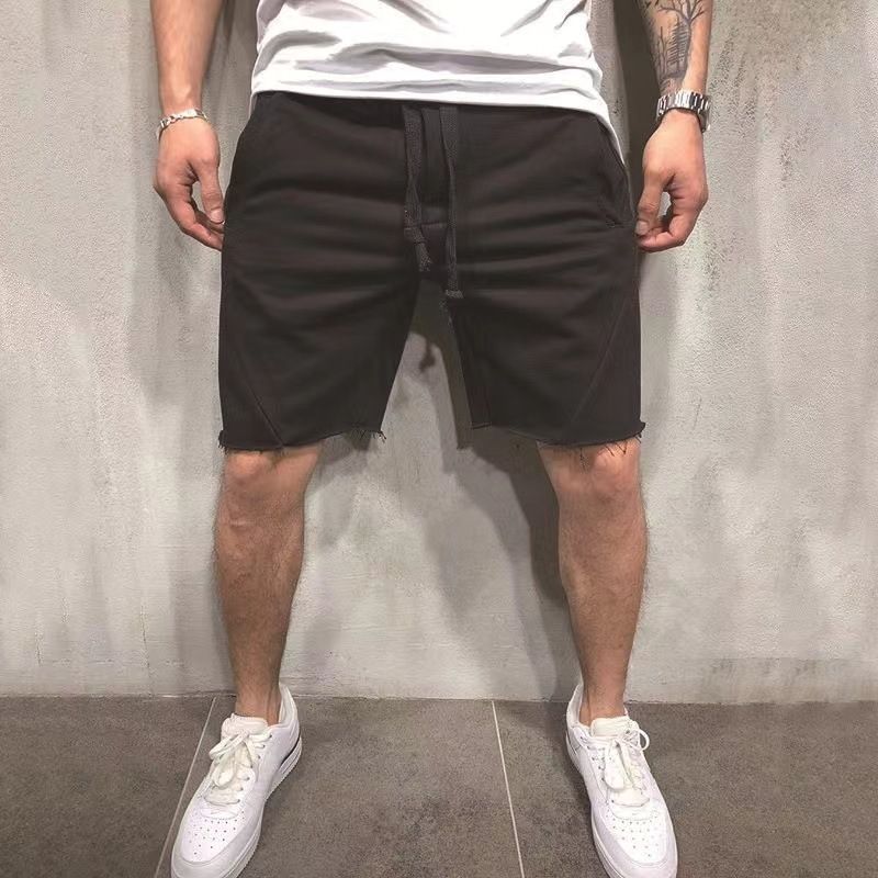 Premium Products 2024 New Fitness Men's Solid Color Running Thin Casual Sports Shorts For Men_voghion.com