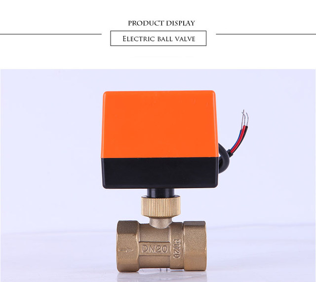 1/2 "3/4" 1 "2" Gemotoriseerde Kogelkraan 220V 12V 24V 3-draads 2 Punt Controle Messing Elektrische Kogelkraan_voghion.com