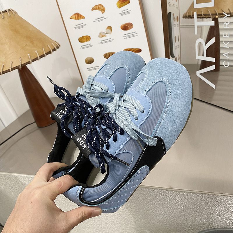 Gu Yun Spring Outing ~ 2025 Spring New Thick Soled Dexun Shoes Women's Genuine Leather Soft Soled Forrest Gump Shoes Casual Shoes_voghion.com
