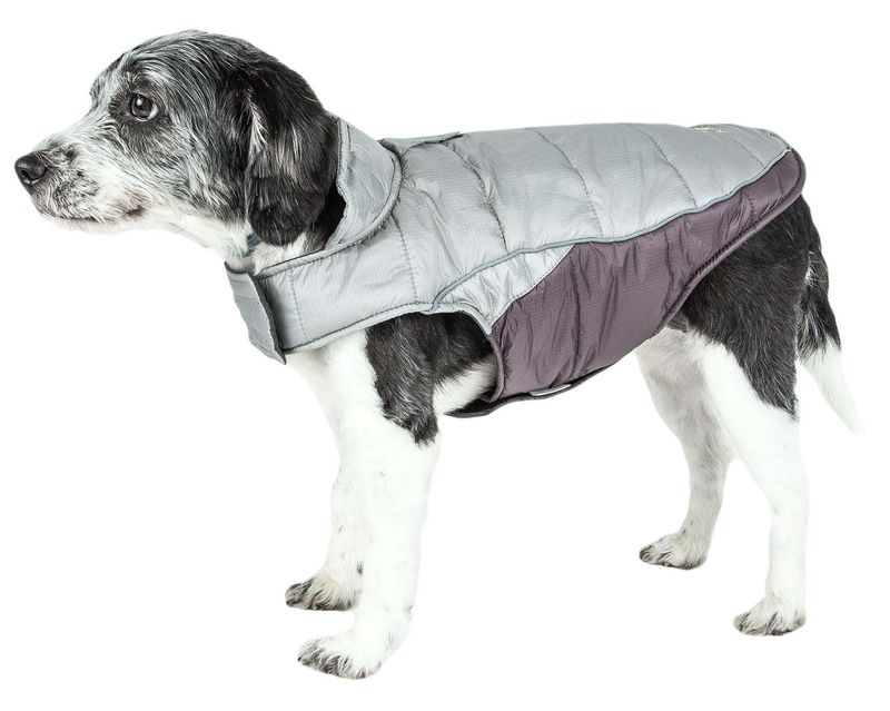 Helios Hurricane-Waded Plush 3M Reflective Dog Coat w/ Blackshark technology_voghion.com
