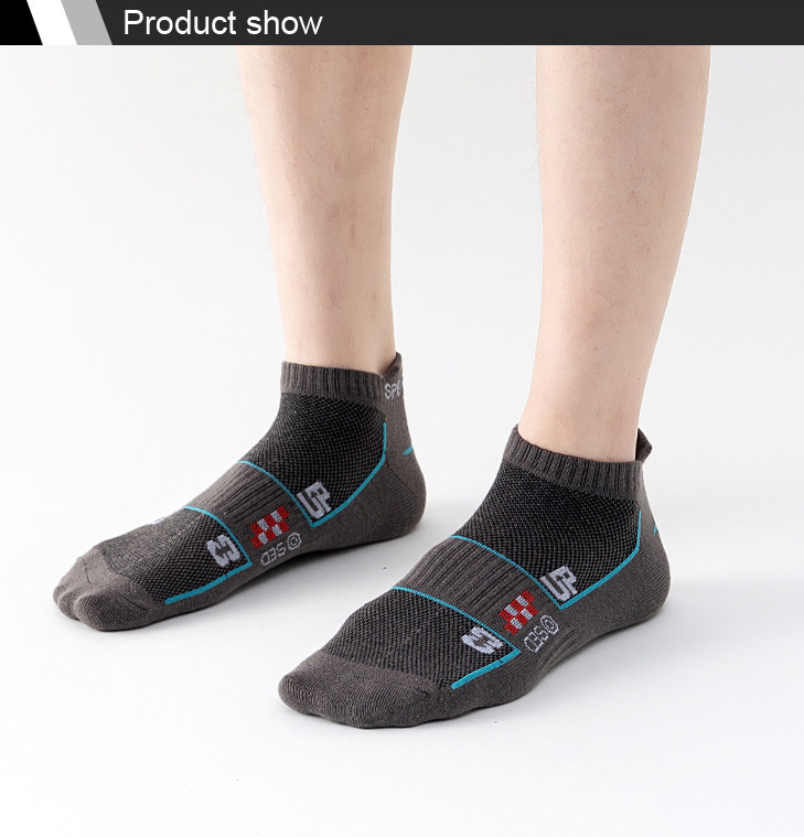 Socks, summer thin running sports socks, mesh for sweat absorption and breathability, men's low cut short socks_voghion.com