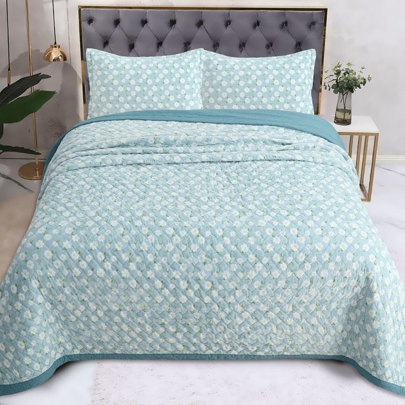 Douyin transmissão ao vivo fio tingido algodão puro capa de cama três peças conjunto inverno dupla face bebê lã lençol conjunto de cama fabricante_voghion.com