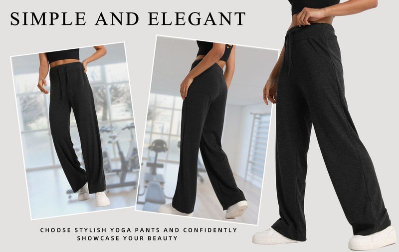 Lazy Relaxed Loose Fit Klebreis-Strick Lässige Pendler-Hose Vielseitige Schlankheitshose Gerade Weite Beinhose Sporthose_voghion.com