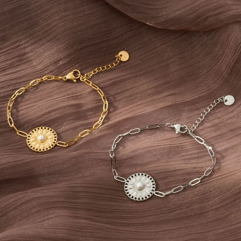 Bijoux pour femmes, collection de bracelets en perles de titane français, perles incrustées, design en acier inoxydable_voghion.com