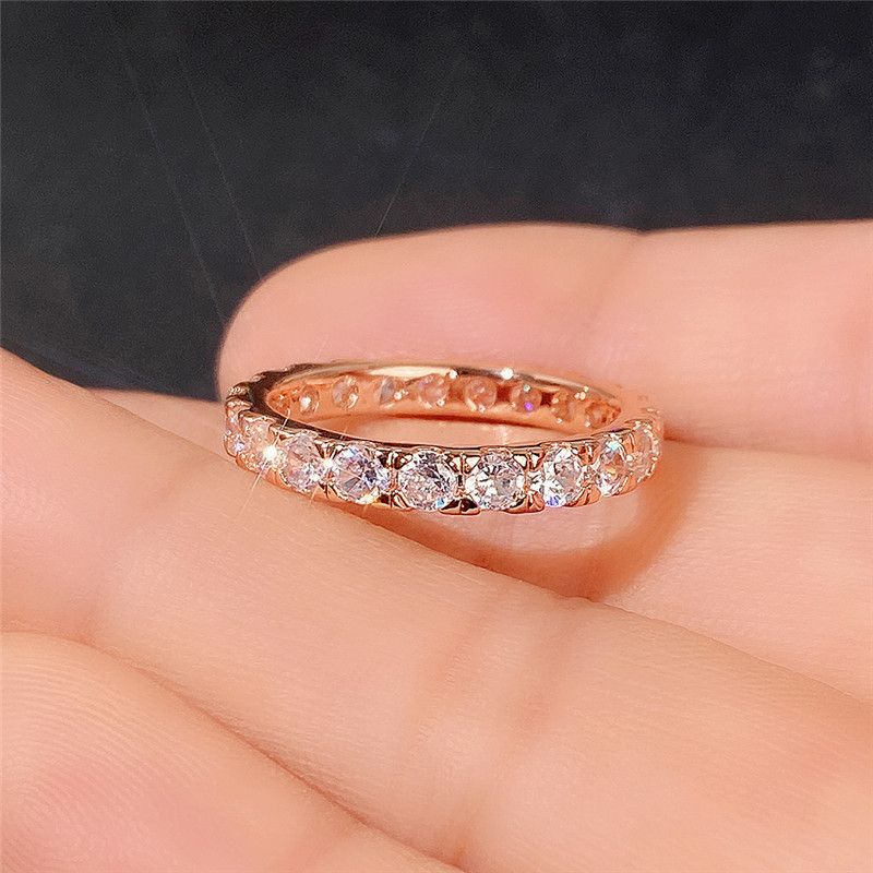 Finger Ring For Women Shiny Cubic Zirconia Delicate Female Accessories Versatile Jewelry Gifts_voghion.com