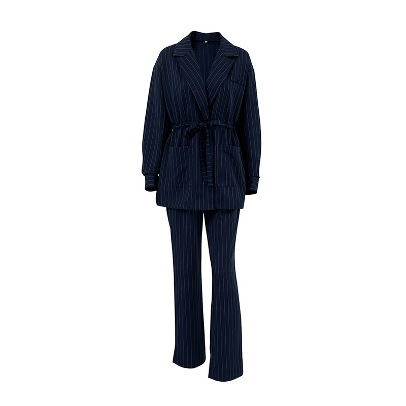 Women's suits fall new casual fashion street trend long-sleeved trousers._voghion.com
