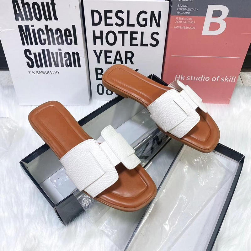 2024 New Internet Celebrity Flat For Women Sandals Slippers Ladies Slides_voghion.com