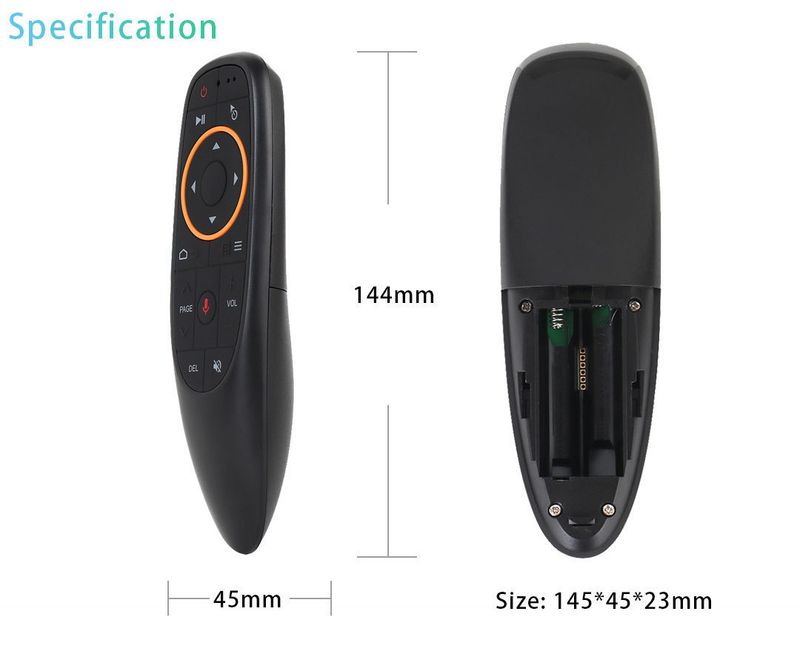G10S Voice Flying Multi Versão Air Mouse Infravermelho Aprendizagem TV Box Controle Remoto com Giroscópio_voghion.com