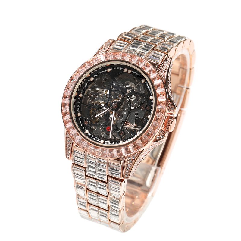 Hip Hop New Men's Watch T Square Mechanical Watch Life Waterproof Round Dial Personality Trendy Watch_voghion.com