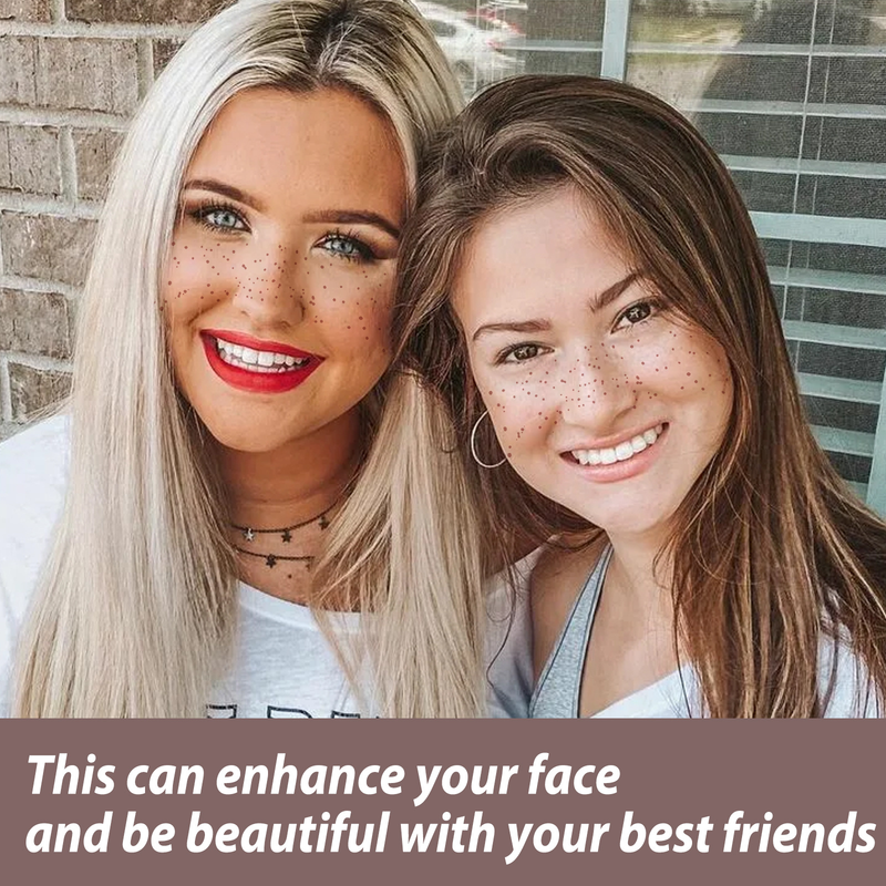 Eelhoe tatueringslapp fashionabla personliga fräknar vattentät och svettbeständig långvarig sminkfest_voghion.com