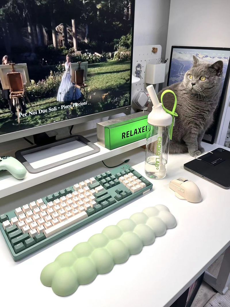 CybJoy Puff Cloud Guard Toetsenbord Handondersteuning Muis Pols Pad_voghion.com