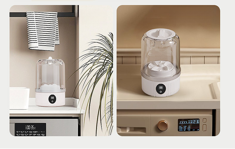 Rechargeable Mini For Underwear, Socks, Laundry Cup, Dormitory Home Use, Portable Small Wireless Washing Machine_voghion.com