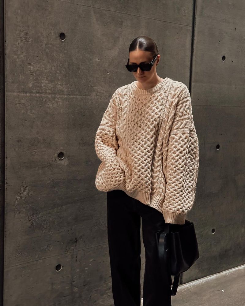 New Women's Loose Lazy Braided Long Sleeve Sweater Casual Knitted Versatile Top_voghion.com