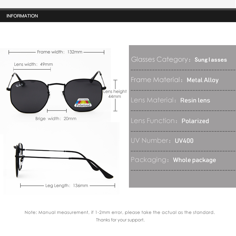 Marke Design Mode Hexagon Kleine Polygon UV400 männer Polarisierte Sonnenbrille Flug Sport Schwarz Objektiv 2022 Frauen Rosa_voghion.com