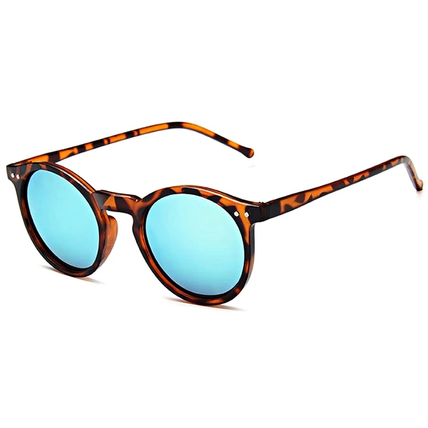 Sunclasses Homme Femme Miroir Rond Vintage Rétro '' Cobalt Rond_voghion.com