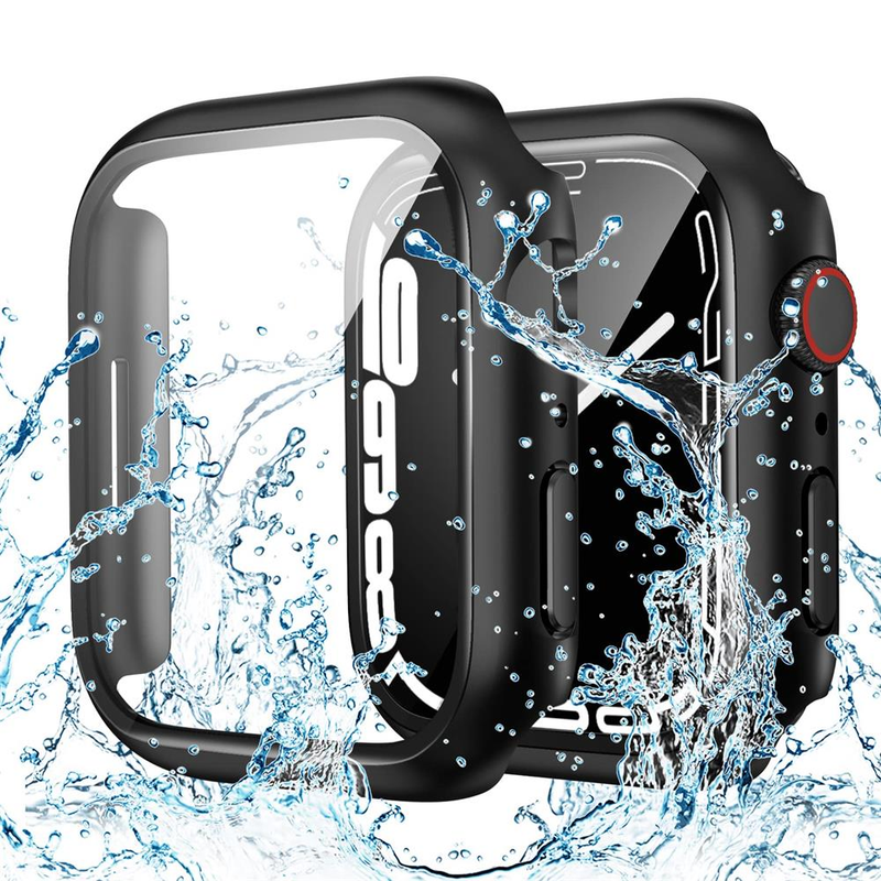Glass+Cover For Apple Watch case 45mm 41mm 44mm 40mm 42mm 38mm iWatch 8 3 6 SE Screen Protector Apple watch series 7 Accessories_voghion.com