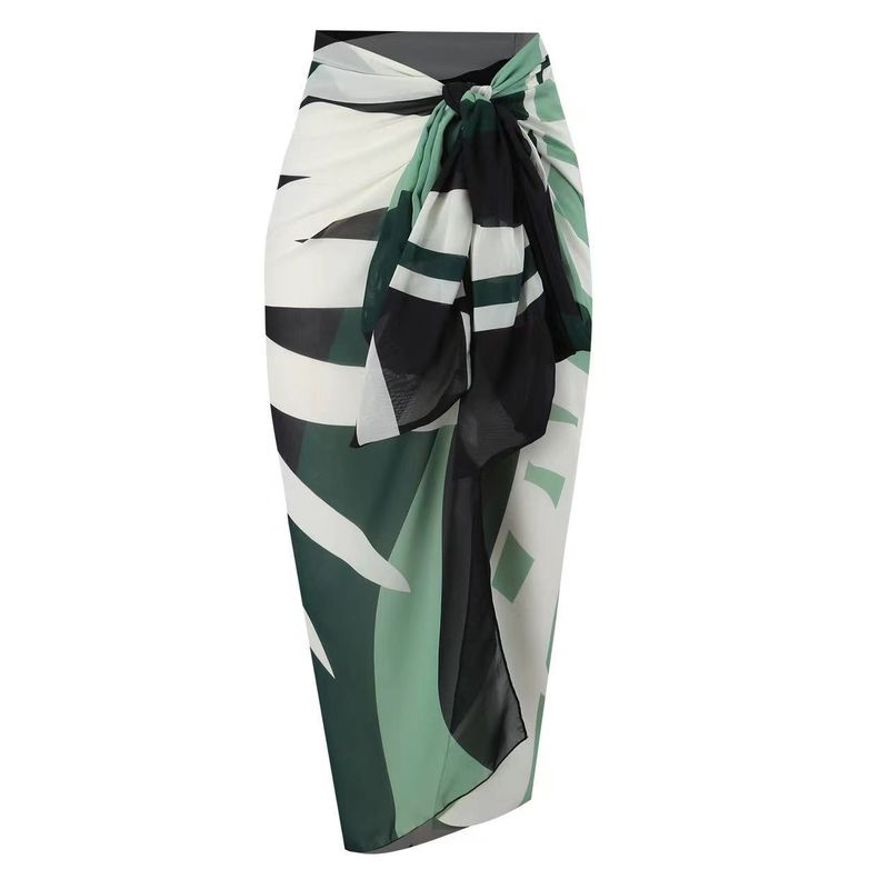 Maillot de bain une pièce imprimé pour femme, nouvelle collection, cache-ventre, amincissant, sexy, protection solaire, jupe en gaze, ensemble bikini de plage_voghion.com