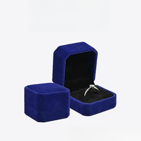 Wedding Ring Box Flannel Wedding Proposal Diamond Ring Box Jewelry Box Stud Earring Box Packaging Gift Box Birthday Valentine's Day Anniversary Gift_voghion.com