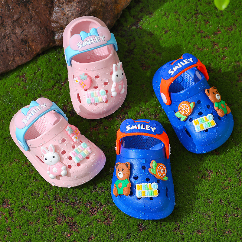 Sandales pour filles, bébés d'été pour enfants, semelles souples d'intérieur, pantoufles antidérapantes pour nourrissons et jeunes enfants, garçons de dessin animé,_voghion.com