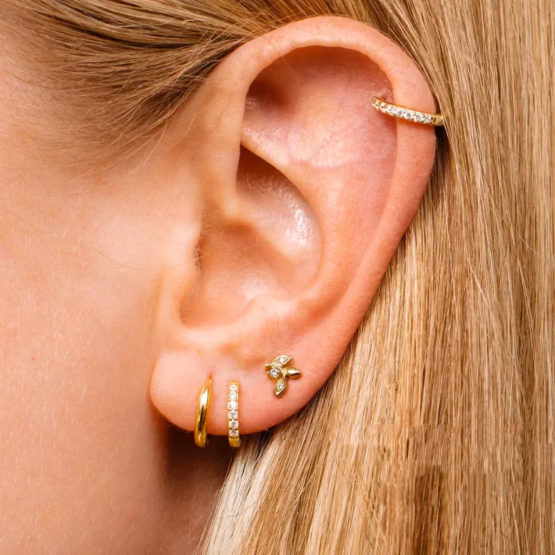 2/6 pezzi orecchini a cerchio minimalisti in acciaio inossidabile 316L con zirconi e cristalli, piccoli gioielli per piercing alla cartilagine, all'elica e al trago, per donna_voghion.com