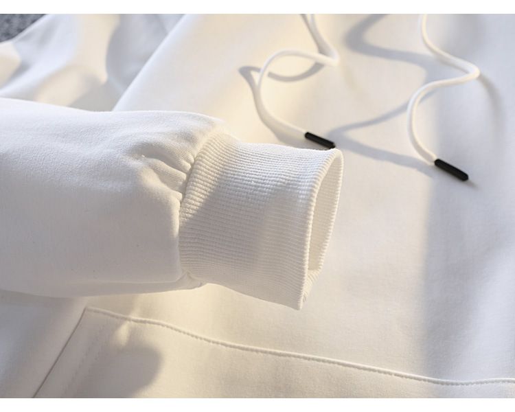 Herren-Kapuzenpullover für den Frühling – Übergroßer Freizeitpullover, leicht und atmungsaktiv, Weiß/Grau/Schwarz, S-3XL_voghion.com