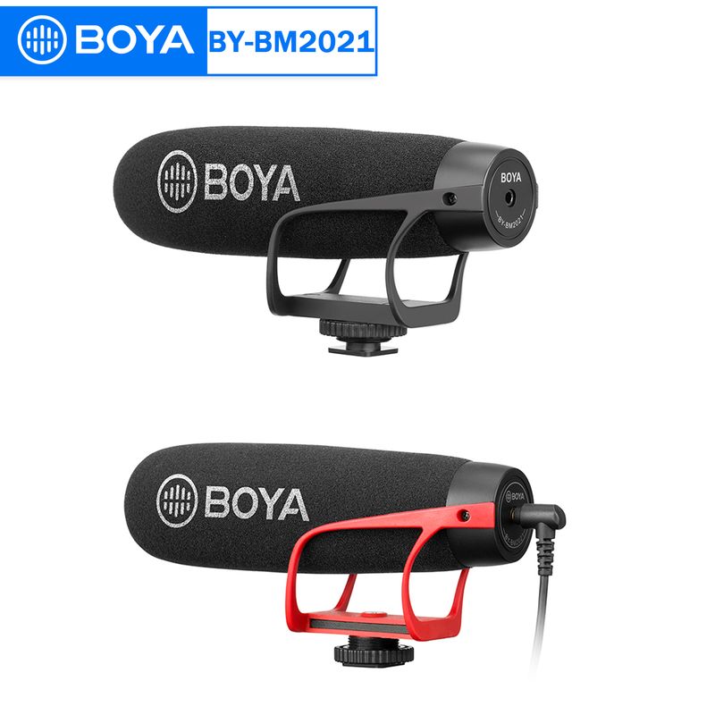 BOYA BY-BM2021 Super-Cardioid Shotgun Microphone For Iphone Android Smartphone DSLR Camera Camcorder Interview Live_voghion.com