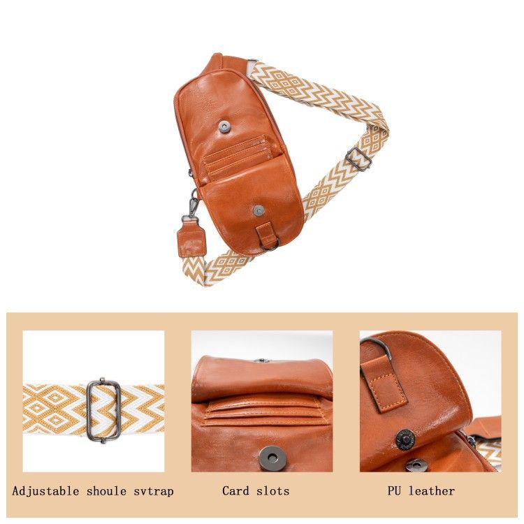 2024 Geavanceerde retro dames schoudertas met crossbodyband, rugzak met PU leren schoudertas, multifunctionele outdoor borsttas_voghion.com