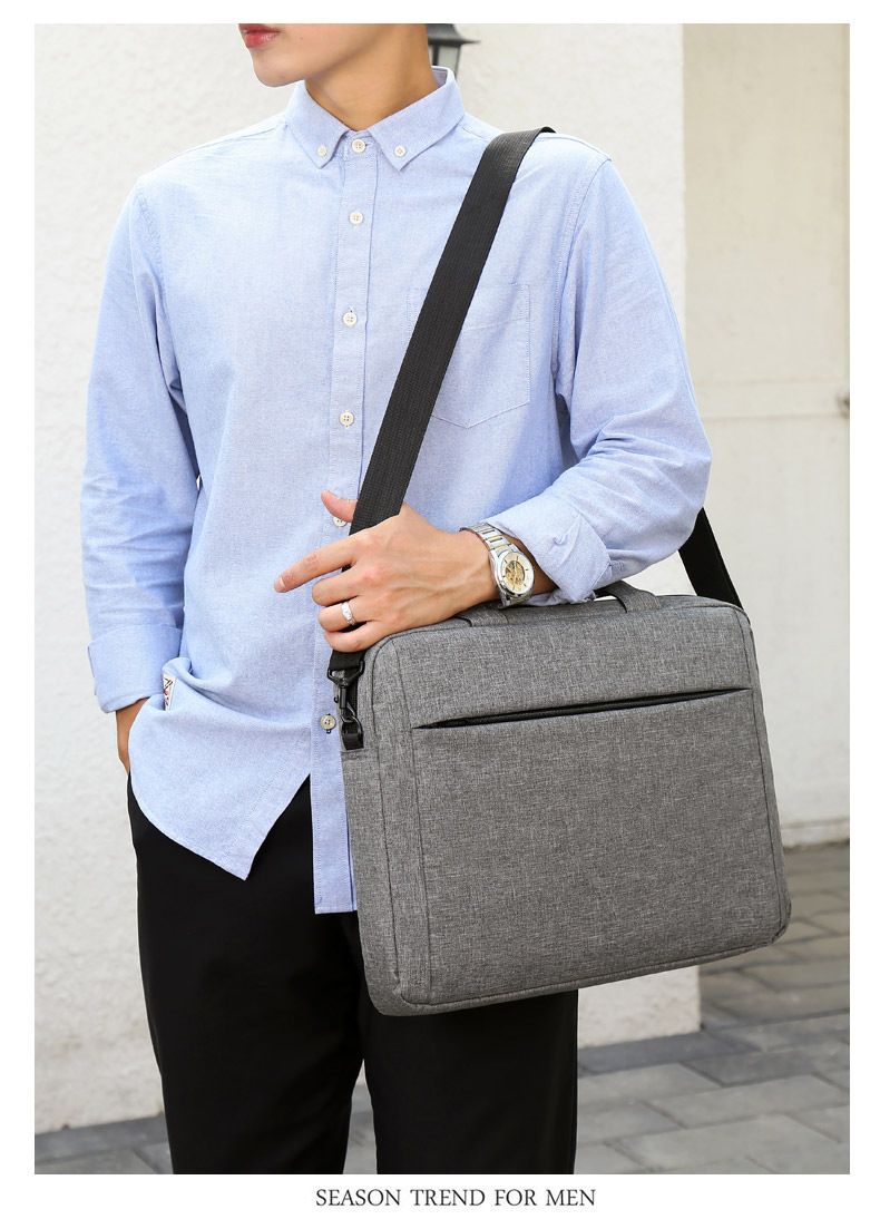 Laptop Oxford cloth shoulder crossbody bag Business handbag briefcase_voghion.com