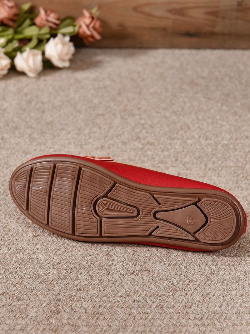 Flache Bohnenschuhe für Damen, weiche Sohle, rutschfeste kleine weiße Schuhe, flacher Mund, bequem, große Größe, Damen, lässige Einzelschuhe_voghion.com